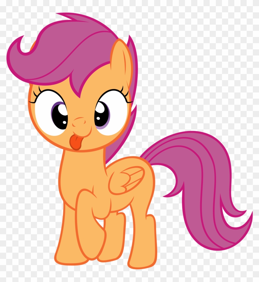 My Little Pony Friendship Is Magic Scootaloo - My Little Pony Cabochon Glass Tibet Silver Chain Pendant #337003