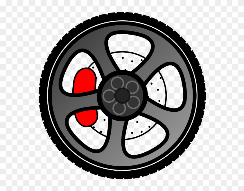 Wheel 8 Clip Art At Clker Com Vector Clip Art Online - Alloy Wheel Clip Art #337585