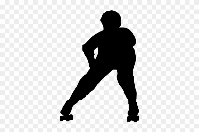 Man Roller Skating Silhouette - Roller Skating #337723