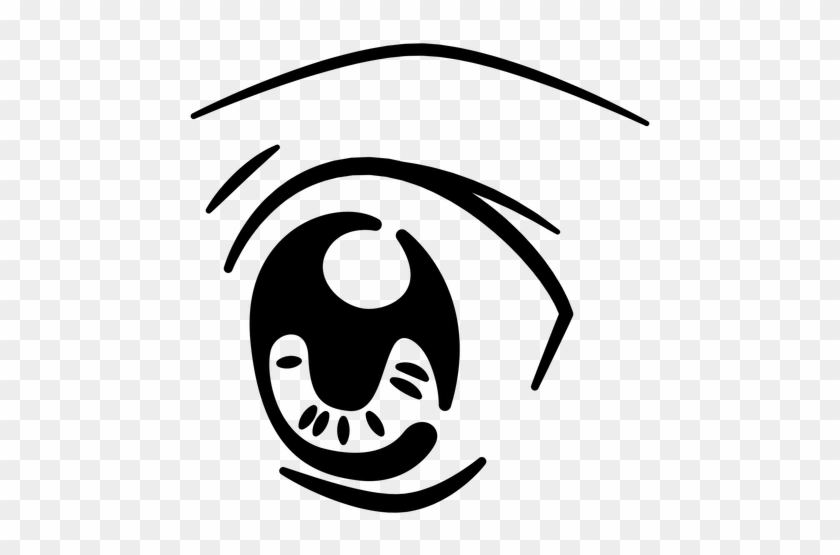 Scared Anime Eye Illustration Transparent Png - Illustration #337997