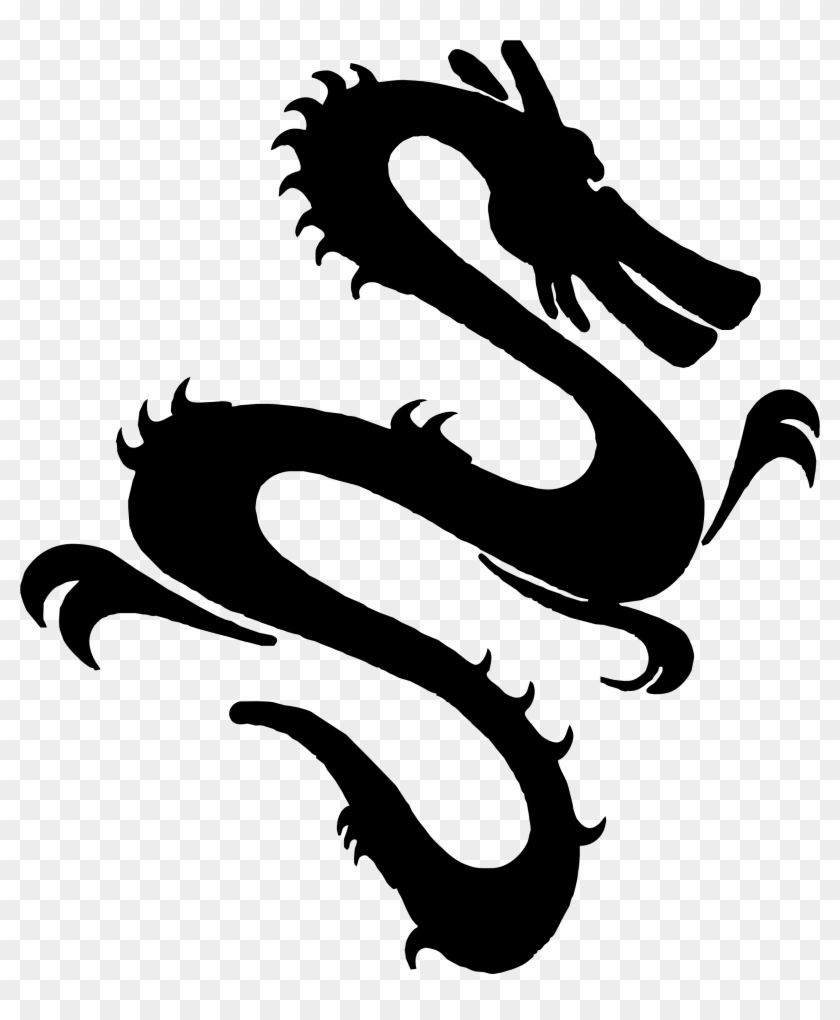 Dragon Clipart Black And White #338241