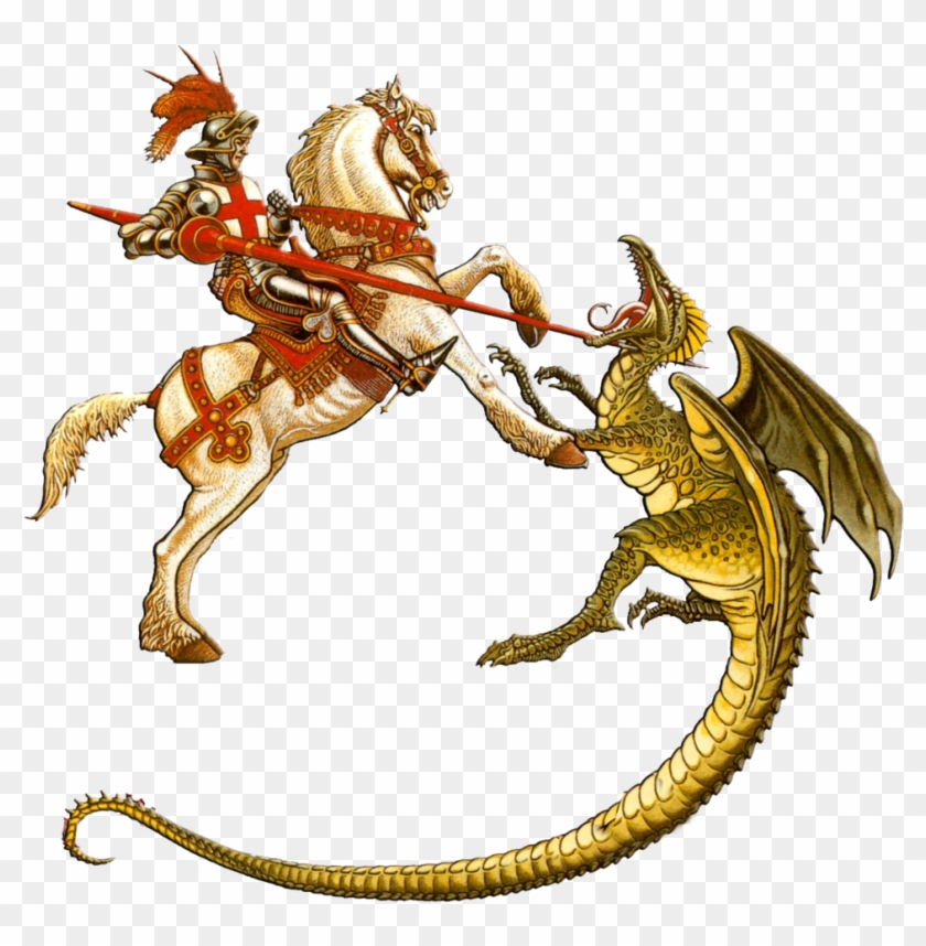 Chris Achilleos St George And The Dragon Clipart - St George And The Dragon Png #338448