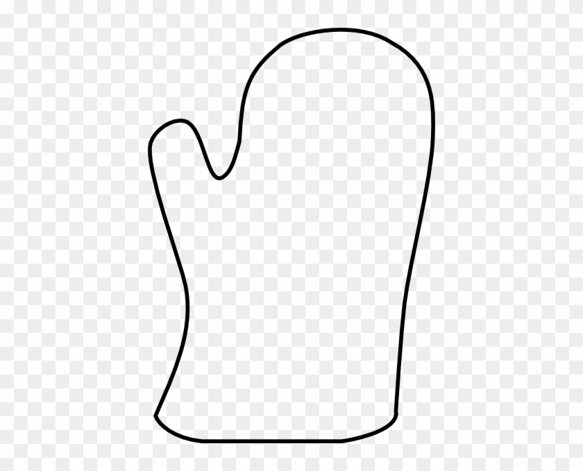 Oven Mitt Clipart Black And White #339507