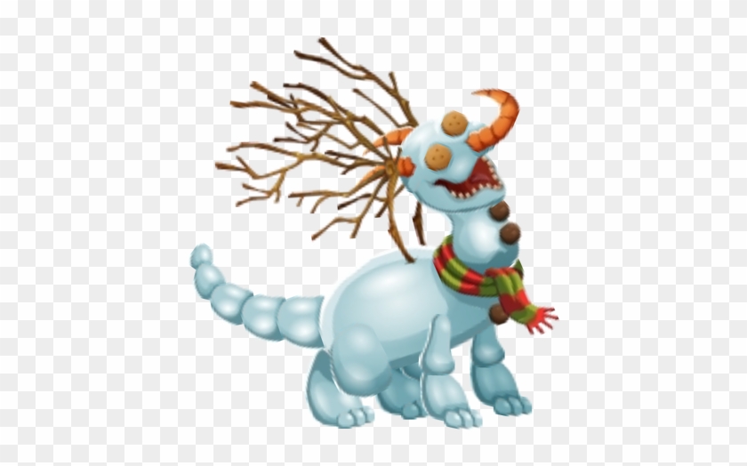Snow Man Dragon 3e - Cartoon #339518