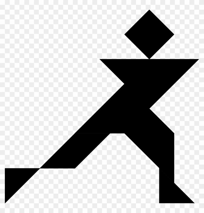 Similar Clip Art - Black And White Tangrams #340611