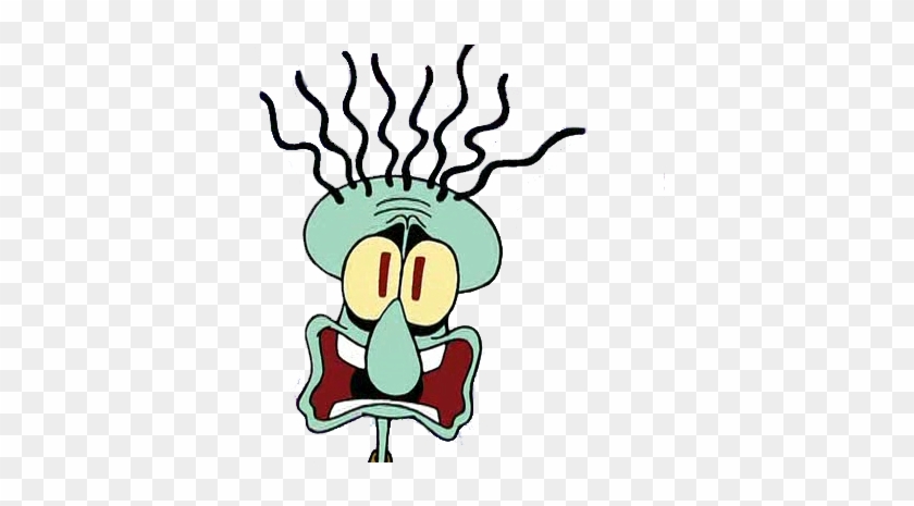 Squidward Yelling At Spongebob And Patrick For Kids - Squidward Screaming Transparent #340852