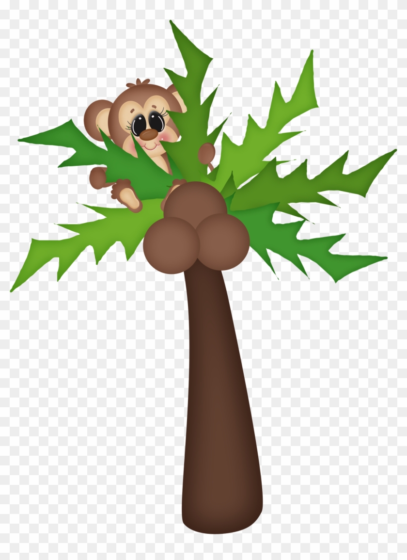 Pin By Andrea Bansbach On Minus - Jungle Safari Trees With Monkey #341505