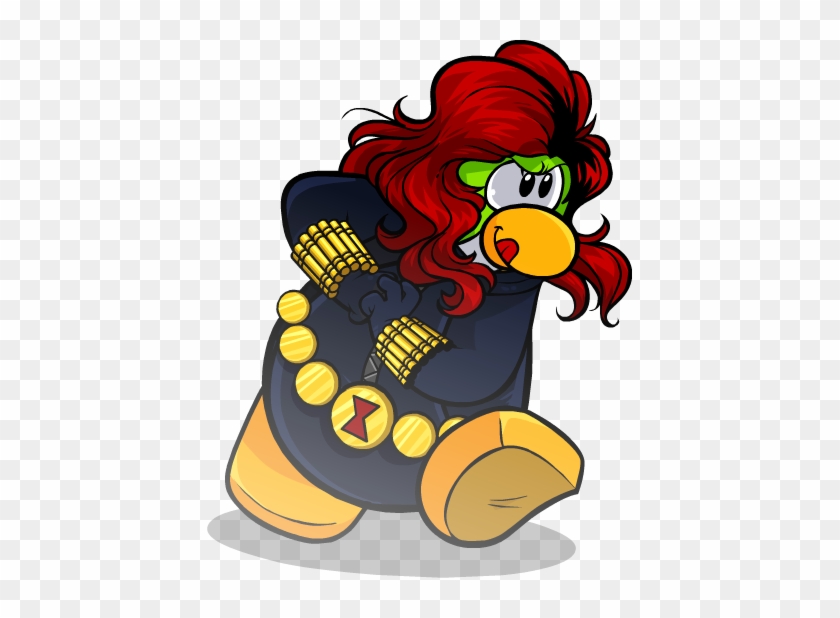 Black Widow Msht Pose - Cartoon #341530
