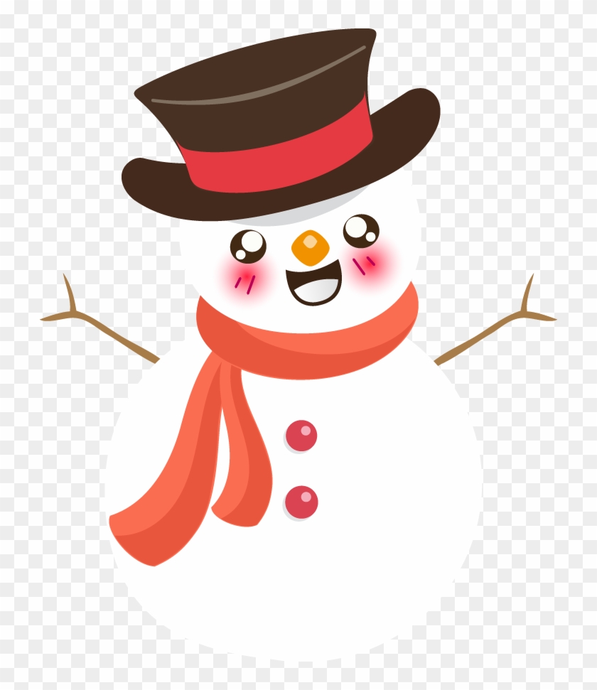 Snowman Clipart Melt - Snowman Clipart Cute #341779