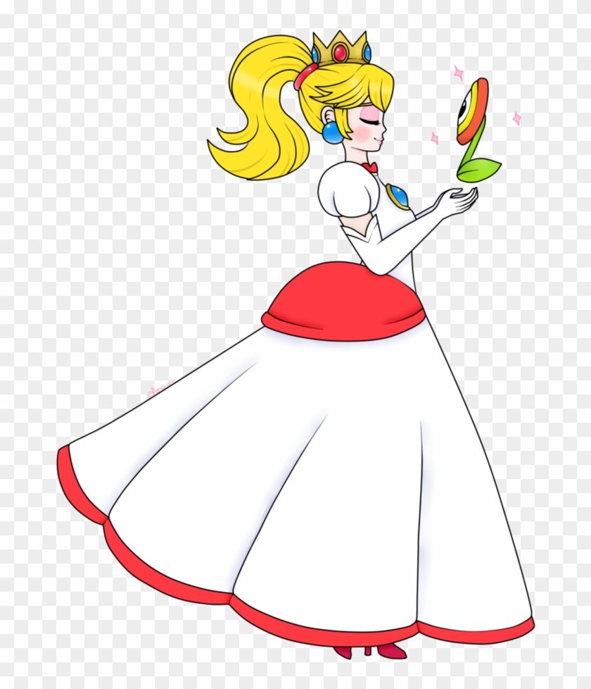 Princess Peach By Ashourii - Princess Peach Fire Flower #341825