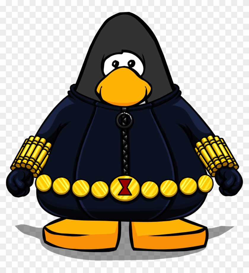 Black Widow Bodysuit From A Player Card - Penguin With A Top Hat #341943