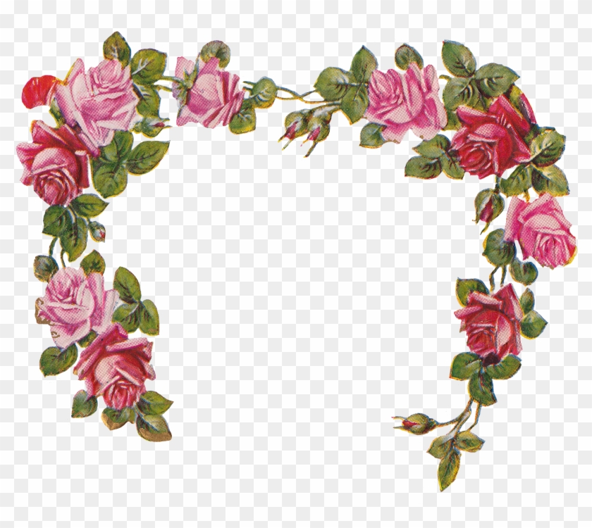 Here Is The Image Decomposed For You To Use The Elements - Flower Frame Without Background #342345