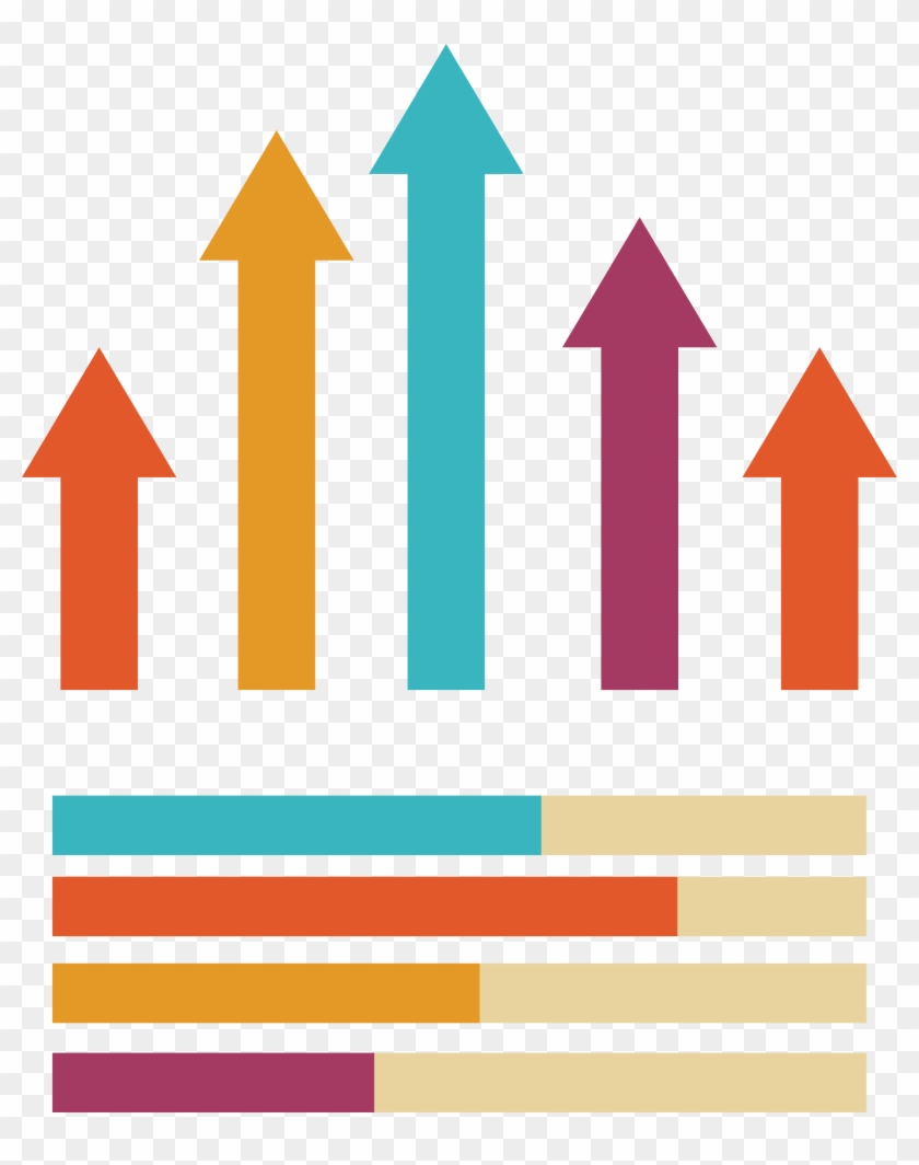 Bar Chart Arrow Statistics - Gráfico Estátistica Png #342505