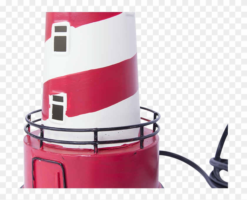 Lighthouse With Illumination - Batela Nautical Red Illuminating Lighthouse #342599