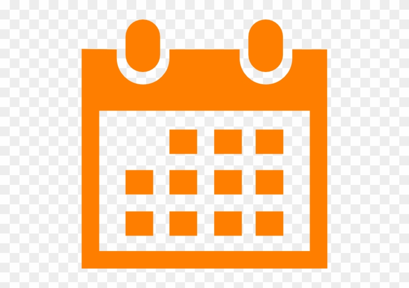 Calendar - Calendar Icon Png Transparent Orange #342749