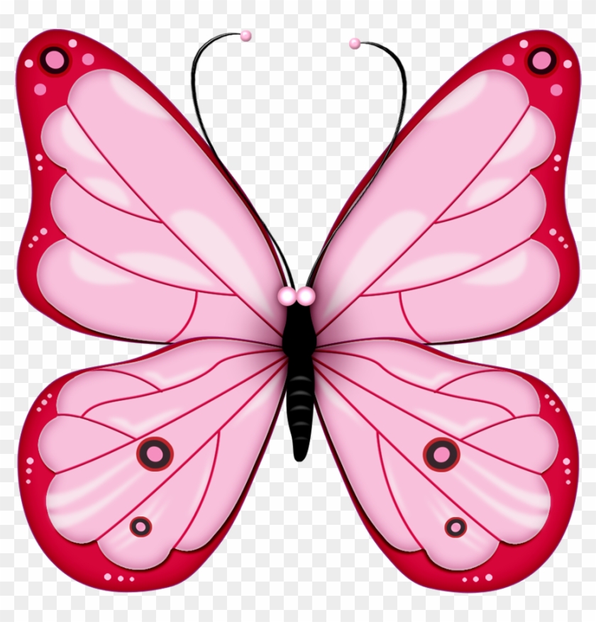 Everything Pink Clip Art - Pink Butterfly Clip Art #343116