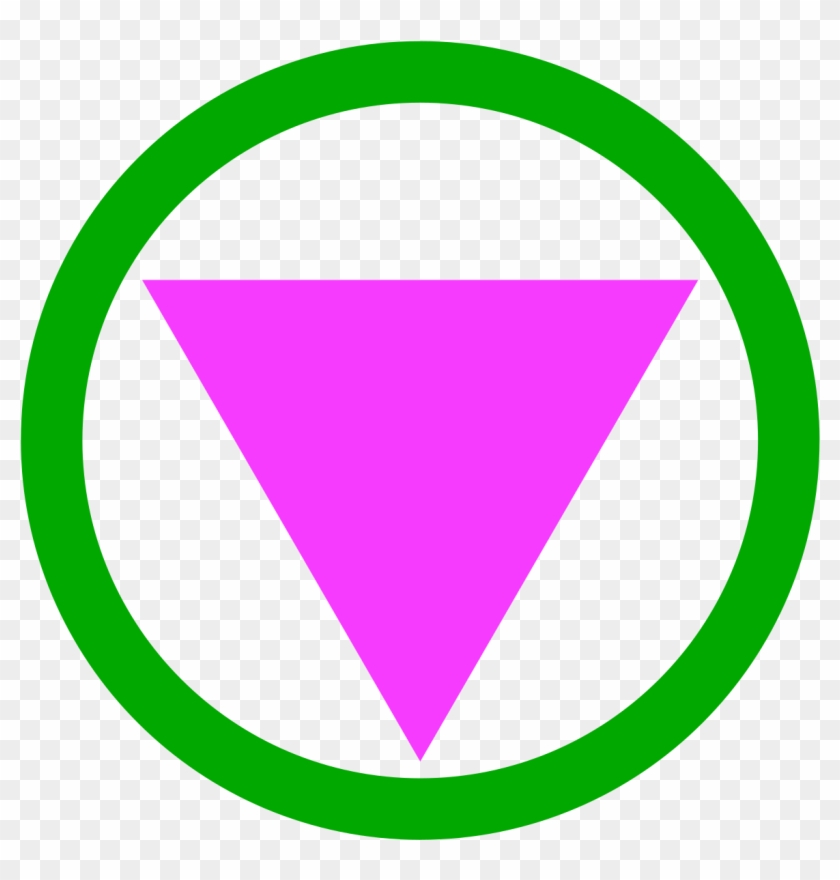 Pink Triangle Green Circle #343803