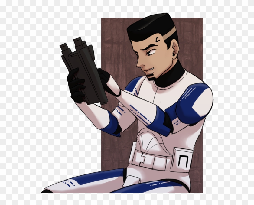 A Commissioned Piece Of One Of My Oldest Clone Trooper - Broken Wolf #343933