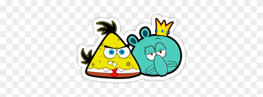 Spongebob, Squidward, And Angry Birds Image - Angry Bird Spongebob #343960
