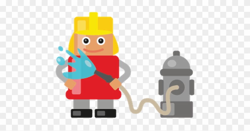 Fireman With Various Objects And Situations - Firefighter #344346