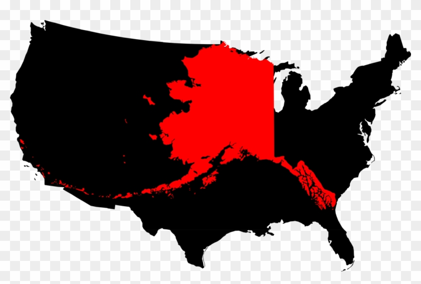 File Clipart Png United States Map - Alaska In The United States #345748