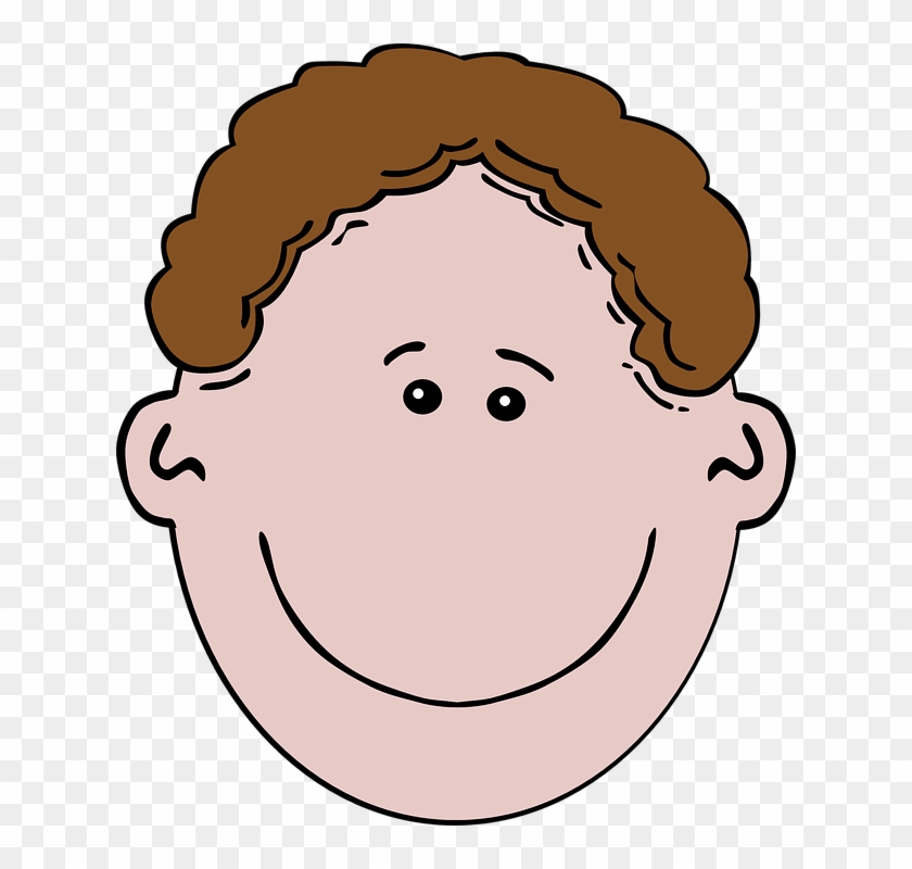 Brown Haired Boy Clip Art At Clker Com Vector Clip - Man With Mustache Cartoon #345797