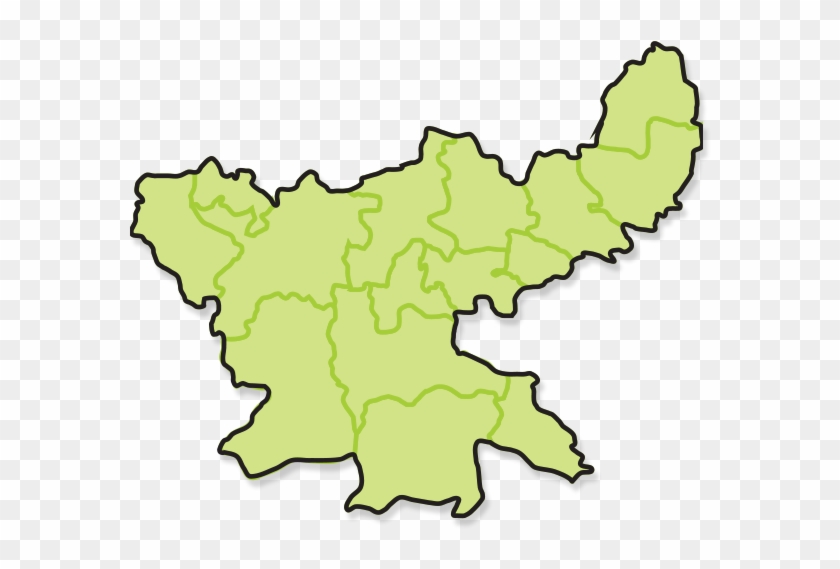 Jharkhand - Bihar And Jharkhand Map Png #345987