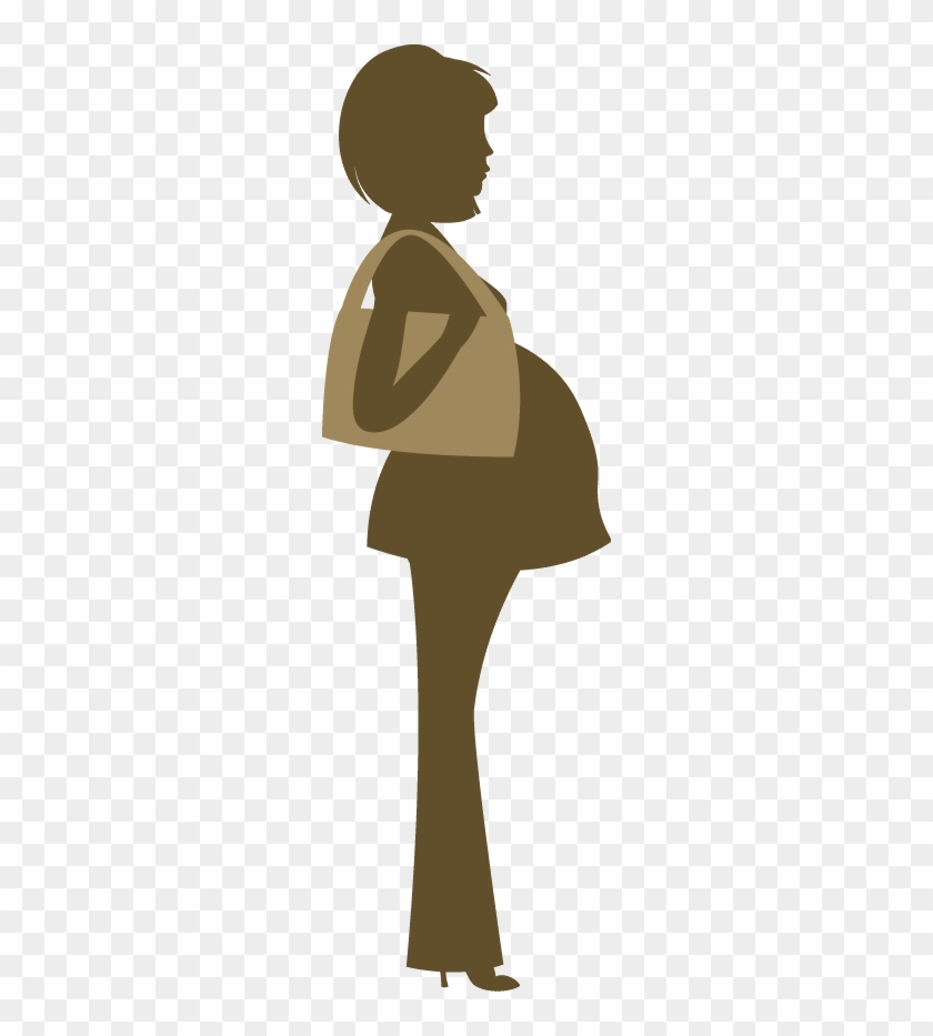 Grávida E Bebê - Silhouette #346277