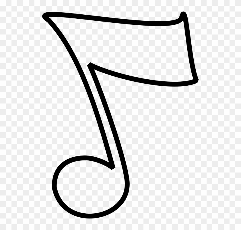 Music Notes Clipart Quavers - Music Note Clipart Black And White #346286