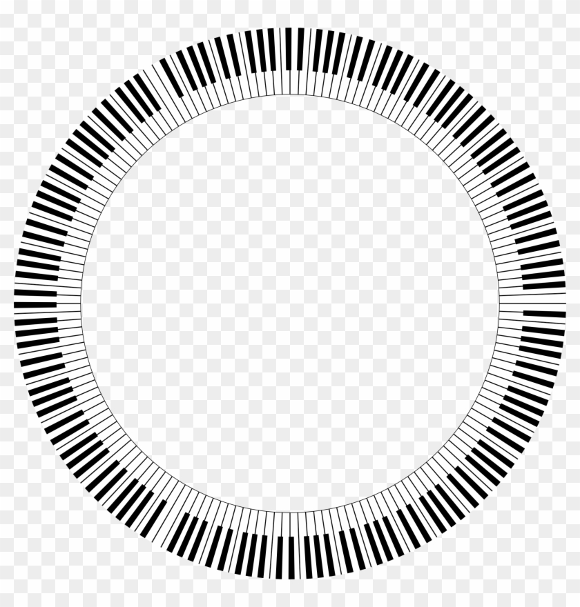 This Free Icons Png Design Of Piano Keys Circle Large - Illustration #346478
