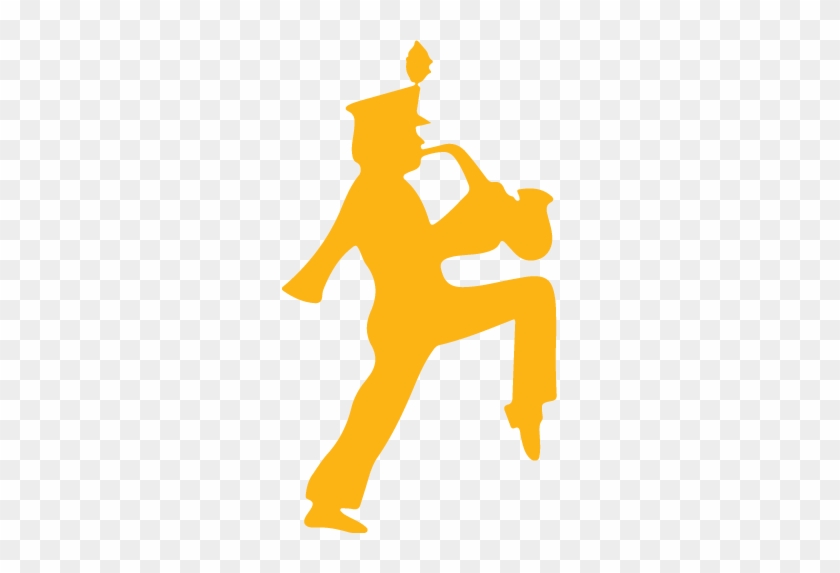 Song Clipart Band - Marching Band Saxophone Silhouette #346603