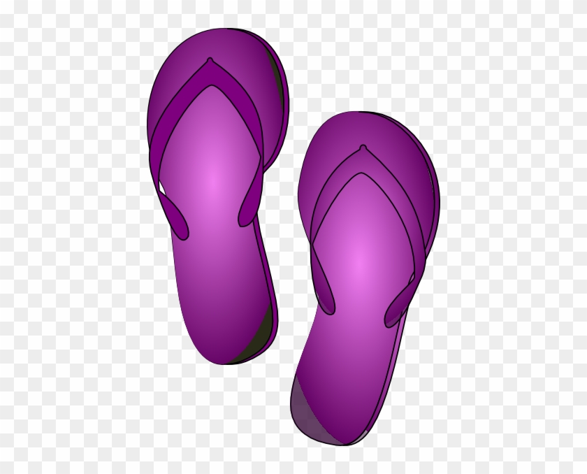 Flip Flop Clipart Free Clip Art Image Image - Purple Flip Flop Clipart #347078