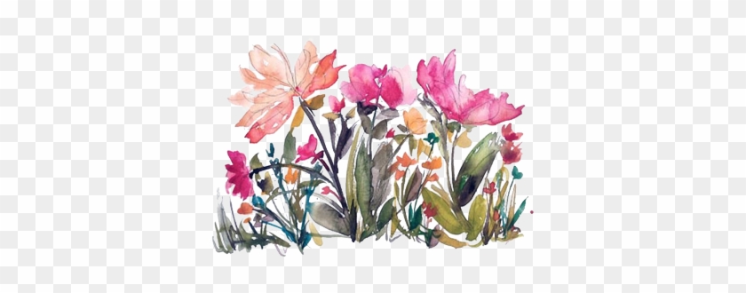Like Request Flower Watercolor Requested Reblog Transparent - Watercolor Flowers Tumblr Transparent #347241