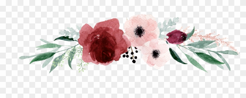 Watercolor Flower Border Transparent Pictures To Pin - Oriental Poppy #347256