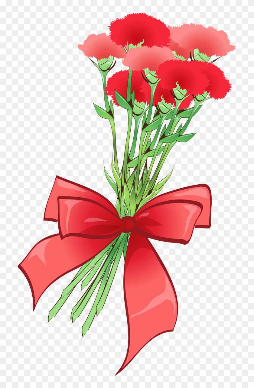 Carnation Garden Roses Flower Clip Art - Carnation Garden Roses Flower Clip Art #347499