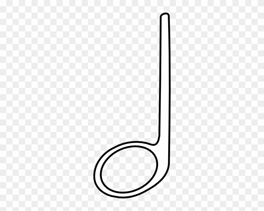 Half Note White Clip Art At Clkercom Vector - Half Note Clipart Black And White #347784