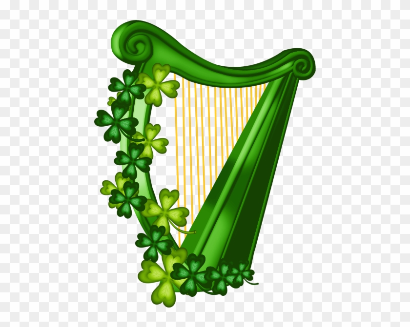 Instrument,musique,tube - Clipart Irish Harp #348317