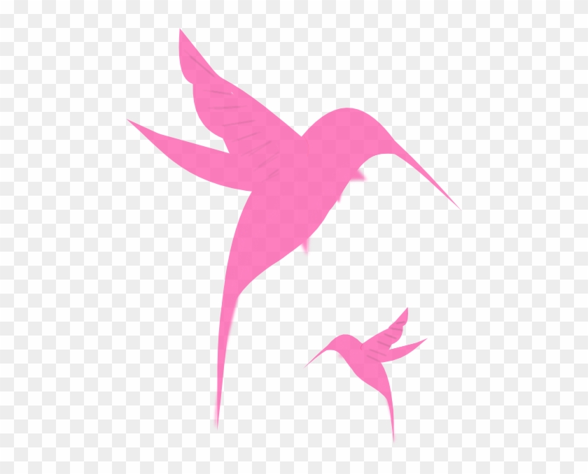 Black Hummingbird Silhouette Clip Art - Purple Hummingbird Transparent #348388