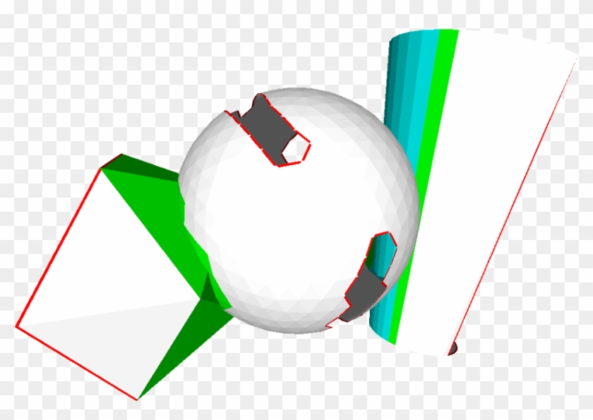 Color Coded Thin Walls , Self Intersecting Surfaces - Graphic Design #348537
