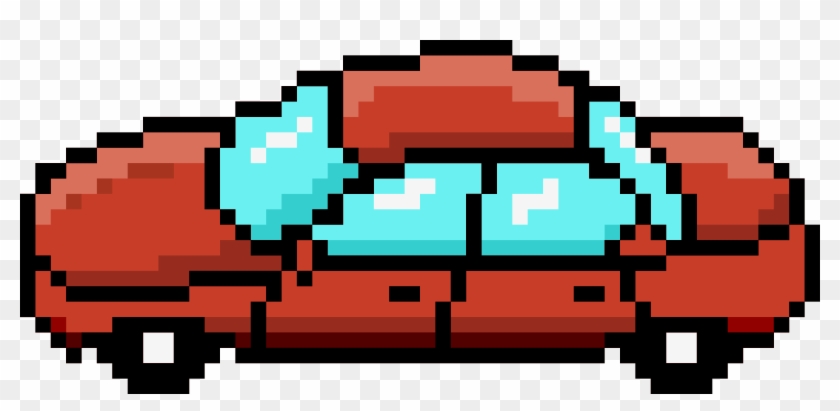Car Red Side - Pixel Car Png #349240