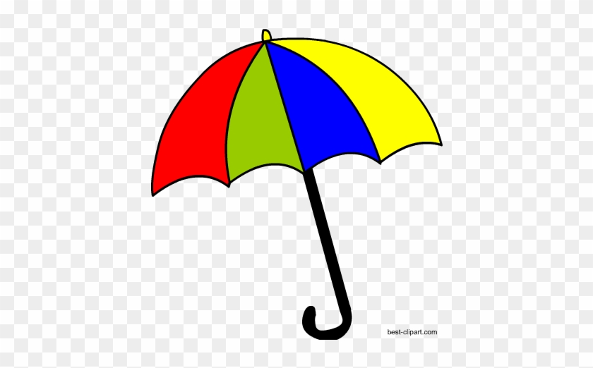 Free Colorful Umbrella Clip Art - Clip Art #349706