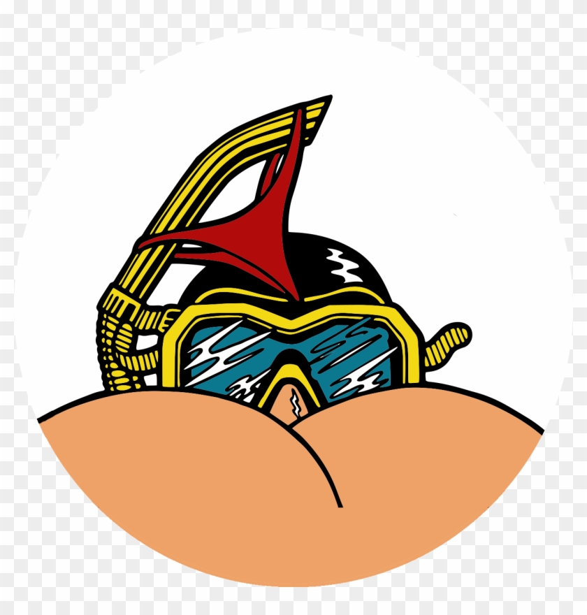 Falling Flamingo Umbrella Corporation - Butt Snorkeler Flag #349866