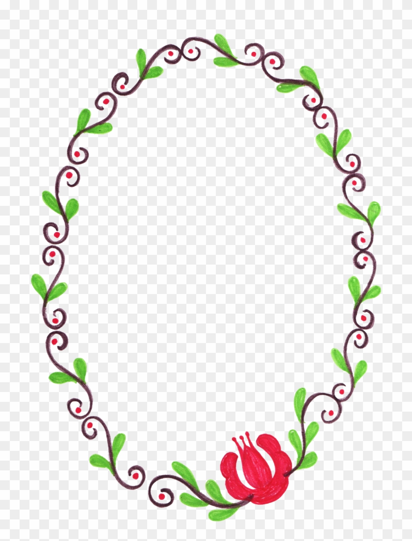 1442 × 2069 Px - Flowers Frame Transparent Free #349903