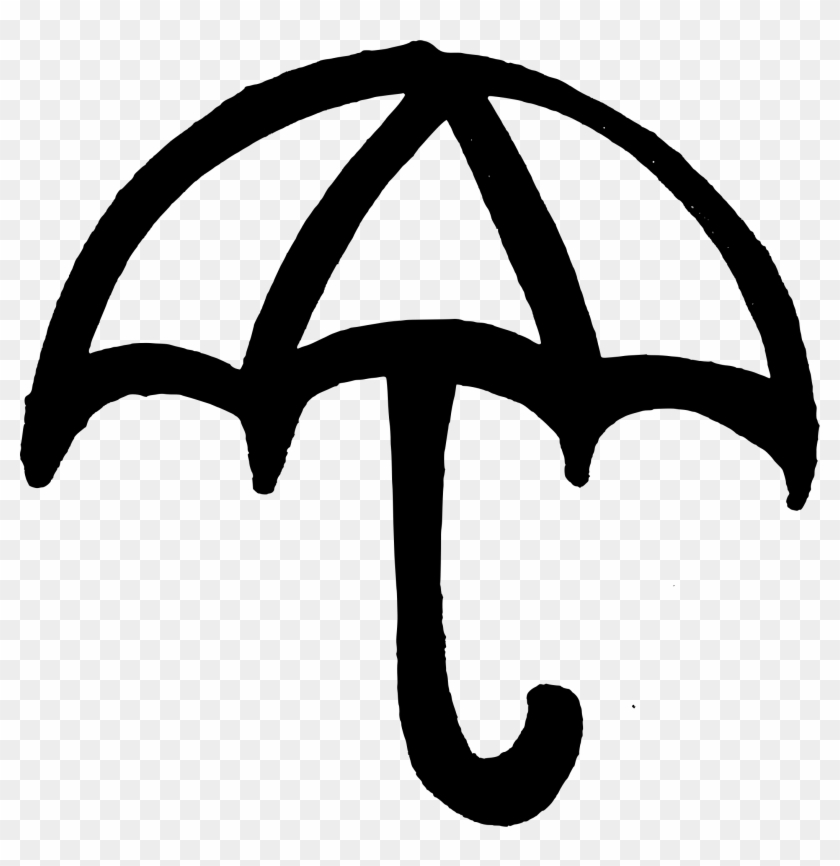 Umbrella Outline Cliparts - Clipart Outline Of Umbrella #350093