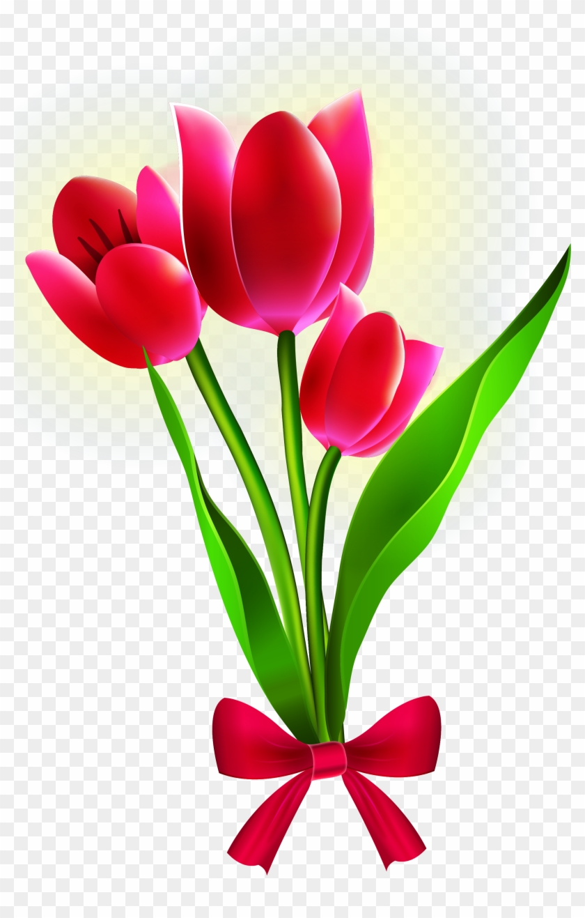 Border Flowers Tulip - Border Flowers Tulip #350251