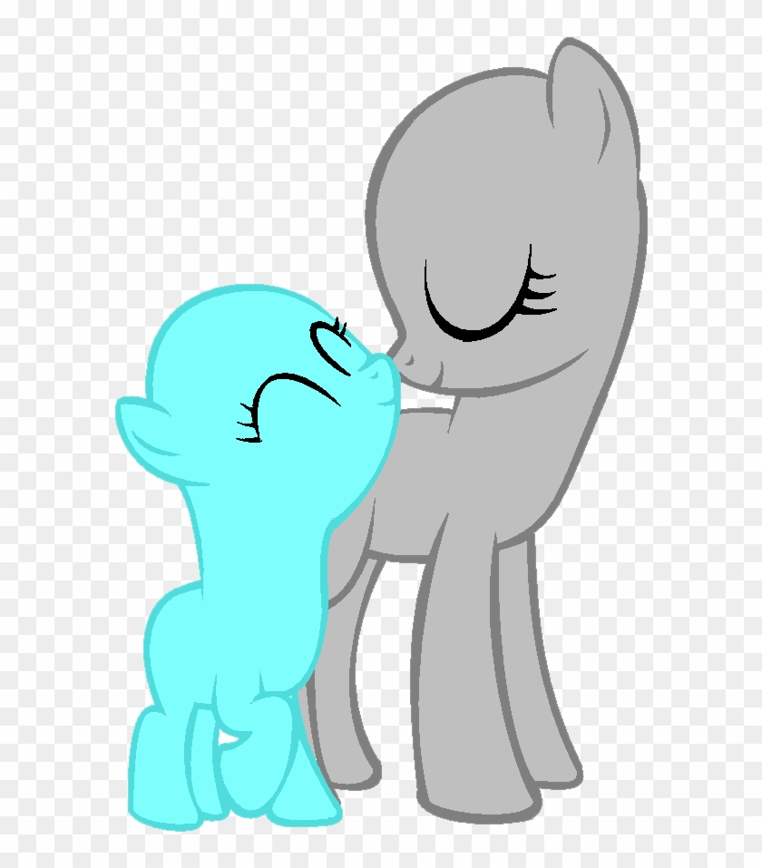 Sad Anime Wolf In The Rain For Kids - Mlp Base Mare And Filly #350653