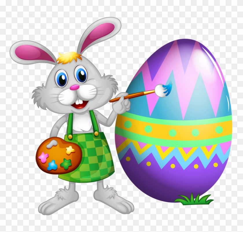 Free Clip Art Easter Bunny - Free Easter Bunny Clipart #350767