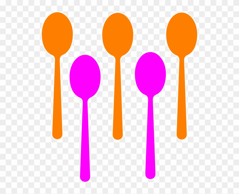 Colorful Spoon Clip Art #350846
