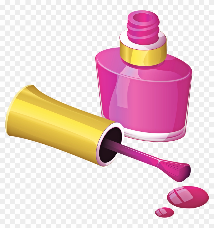 Makeup Clipart, Spa Party, Daily Planners, Makeup Art, - Pink Nail Polish Png #351362