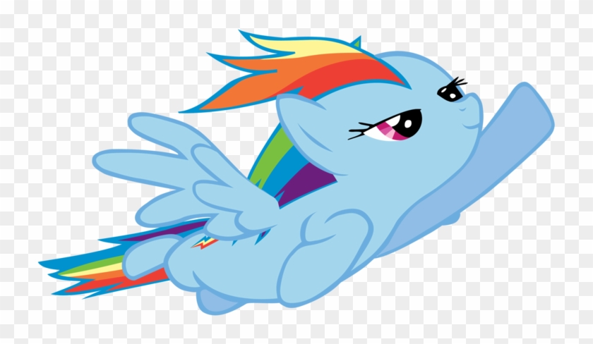 Rainbow Dash Flying By Officer-rabbit - Rainbow Dash Flying Png #351772